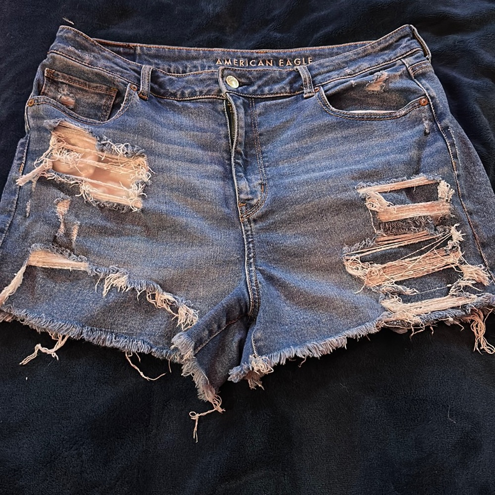 American eagle stretch ripped shorts